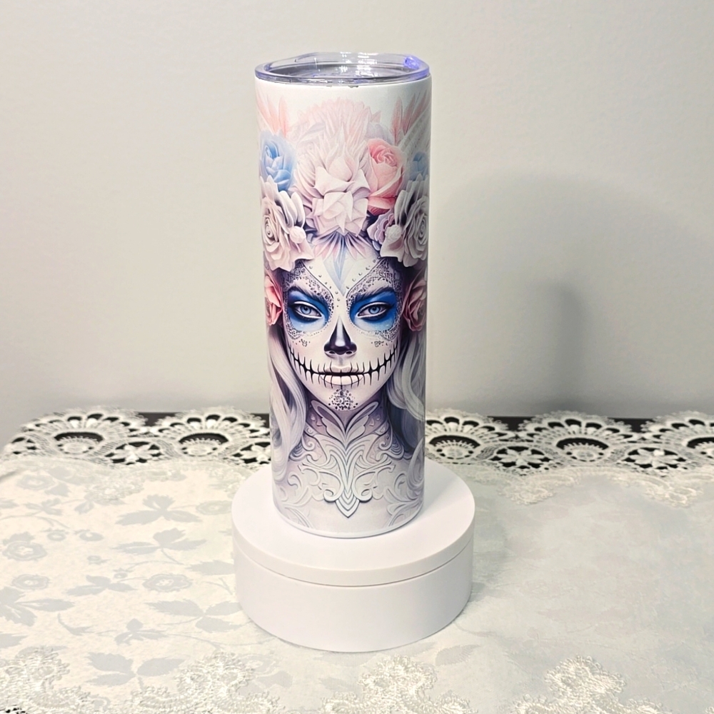 Custom 20oz Stainless Steel Tumbler - Day of The Dead